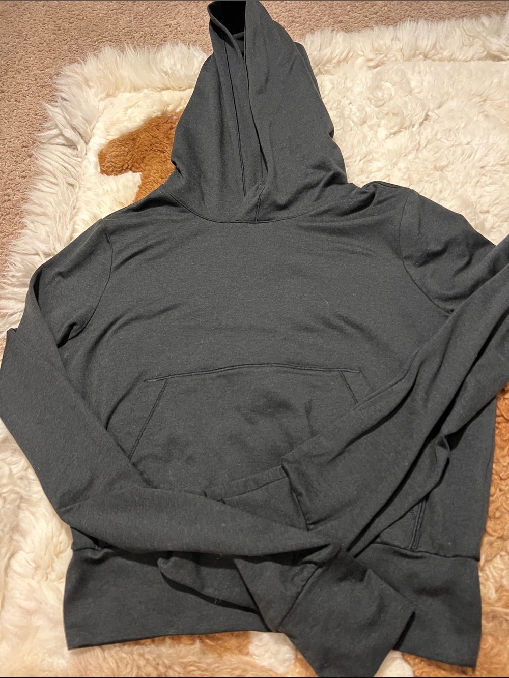 Aritzia Golden BUTTER hoodie black Cropped